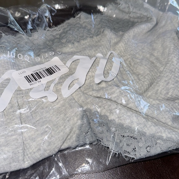 Gray Lace Trim Bralette Bras - Picture 4 of 4